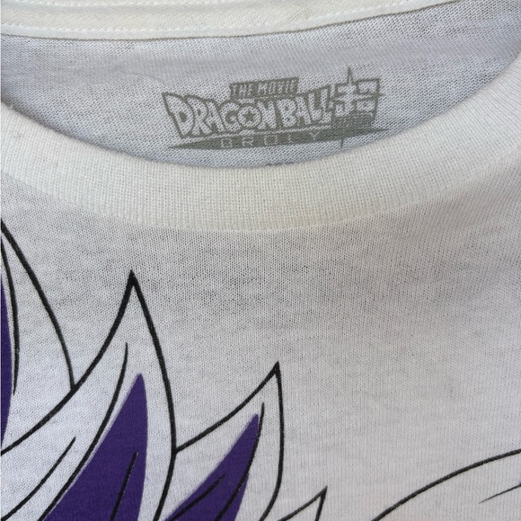 Dragon BallSuperBrolyGoku Graphic T-Shirt Purple Green Men's Sz M Toei Animation - Picture 2 of 5